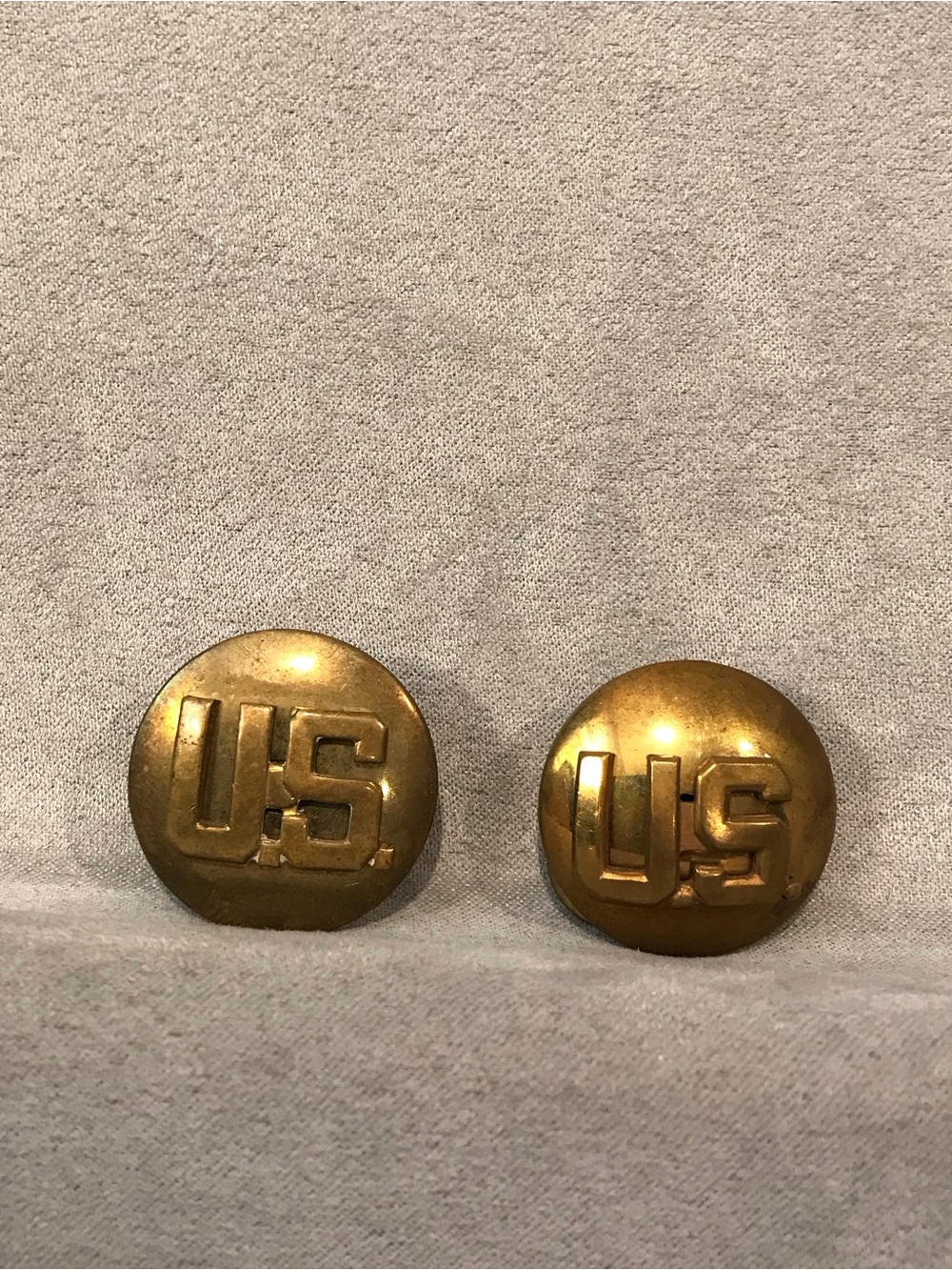 US Army Brass Pins - Set of 2